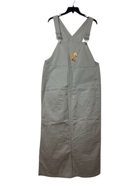 Vintage Y2K Gray Tweety Bird Embroidered Overalls Size M
